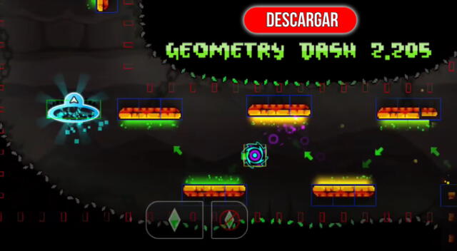 Descarga la actualización de Geometry Dash 2.205 en tu dispositivo Android en simples pasos.