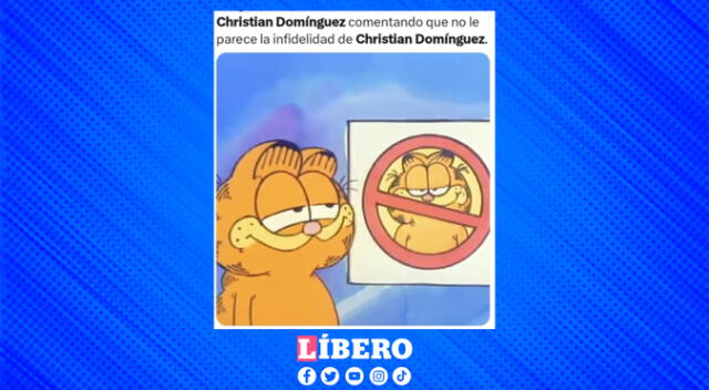 Christian Domínguez se hizo tendencia tras el 'ampay' de Magaly TV.