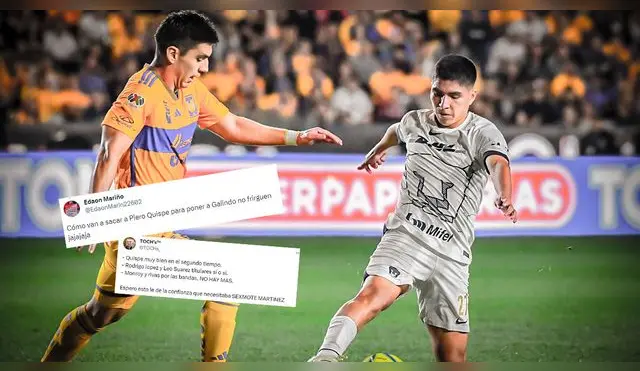 Piero Quispe recibió comentarios sobre su rendimiento con Pumas.