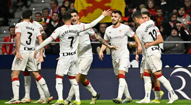 Athletic Bilbao venció de visita al Atlético Madrid por la Copa del Rey. Athletic Bilbao venció de visita al Atlético Madrid por la Copa del Rey.