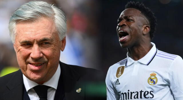 Carlo Ancelotti llena de elogios a Vinicius