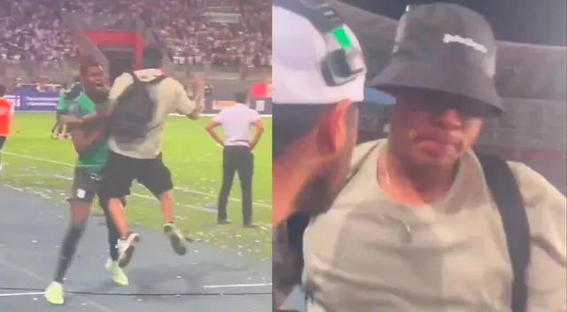 Ángelo Campos estuvo celebrando el tanto de Barcos, que eventualmente fue anulado.