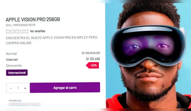 Apple Vision Pro ya se venden en Perú a 20 mil soles en Ripley