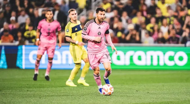 Messi fue titular con Inter Miami ante Nashville SC.