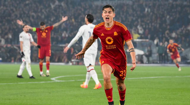 Roma saca ventaja sobre AC Milan en la Europa League.