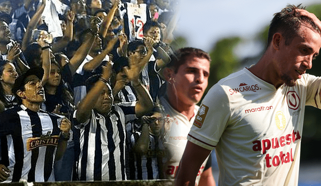 Hinchada de Alianza Lima presente en Santiago le dejó un mensaje a Universitario.