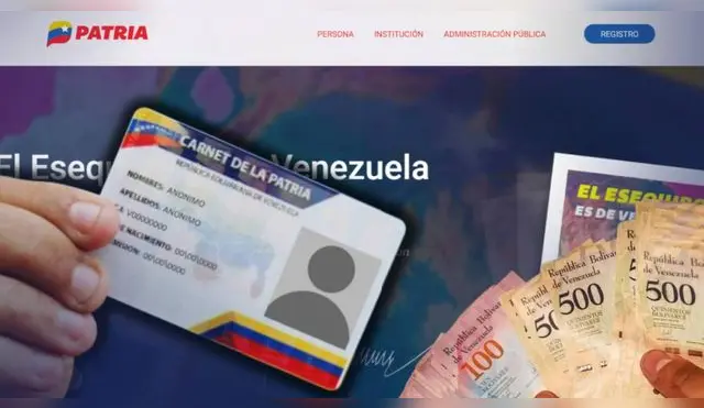 Guía para registrarte con tu Carnet de la Patria.