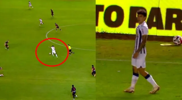 Jeriel De Santis no pudo darle el balón a Franco Zanelatto.
