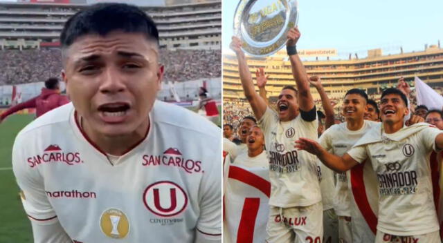 Jairo Concha celebró el título del Torneo Apertura con Universitario