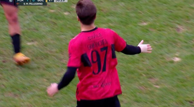 Goicochea ingresó a los 82 minutos en el partido ante Boca Juniors.