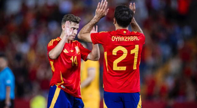 Mikel Oyarzabal marcó un triplete en la goleada de España sobre Andorra Mikel Oyarzabal marcó un triplete en la goleada de España sobre Andorra