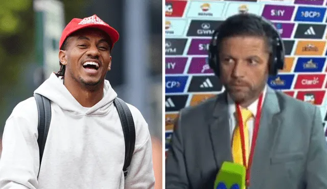 André Carrillo jugó 27 minutos ante Paraguay. Foto: Composición Líbero/La Bicolor/Movistar Deportes