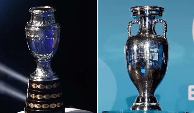 La Copa América y la Eurocopa son los trofeos más importantes de América y Europa, respectivamente. Foto: Composición Líbero/Conmebol, UEFA