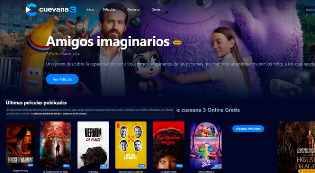 Conoce el link oficial de Cuevana 3, la página para ver películas y series de estreno totalmente gratis.
