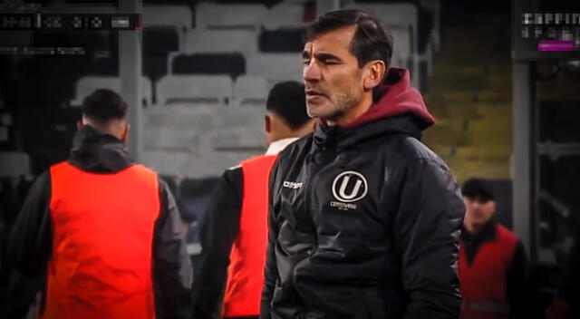 Fabián Bustos lamenta la baja de Universitario ante Colo Colo. Fabián Bustos lamenta la baja de Universitario ante Colo Colo.