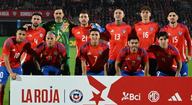 Selección chilena en el amistoso contra Paraguay