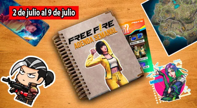 Conoce la Agenda semanal Free Fire, para la primera semana de julio 2024