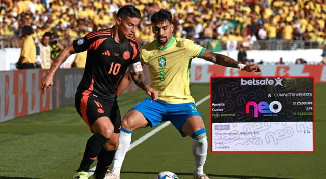 Copa América 2024: empate entre Brasil y Colombia hizo ganar miles de soles a peruano. Copa América 2024: empate entre Brasil y Colombia hizo ganar miles de soles a peruano.