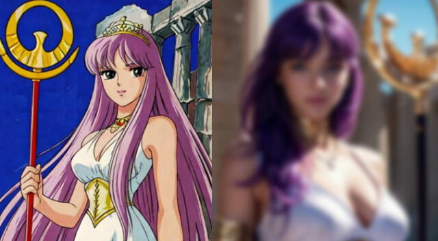 Así luciría Saori Kido, Athena en Saint Seiya si fuera de 'carne y hueso', según la IA Midjourney Así luciría Saori Kido, Athena en Saint Seiya si fuera de 'carne y hueso', según la IA Midjourney