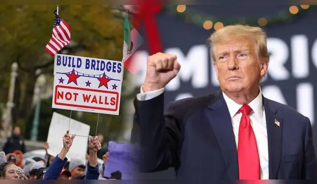 Trump reitera su intención de aplicar medidas severas contra la inmigración ilegal.