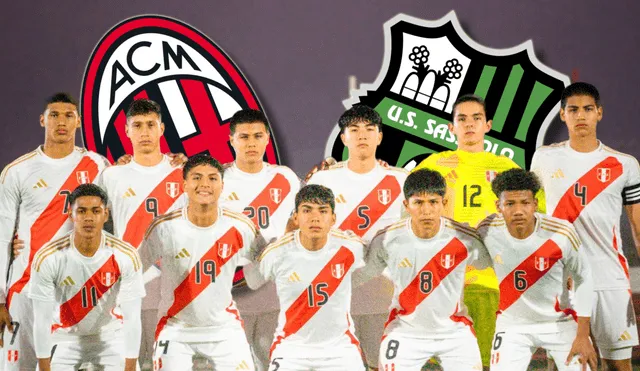 Perú anunció convocados de la sub 17 para amistosos con jugadores de Milán y Sassuolo.