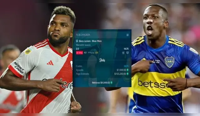 De momento, River Plate está ganando el Superclásico argentino por 1-0.