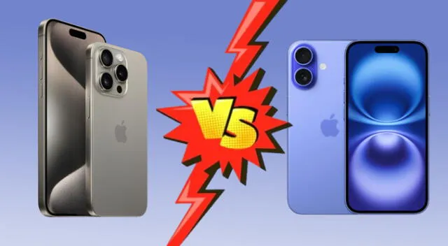Comparación entre el iPhone 16 vs. iPhone 15 de Apple.