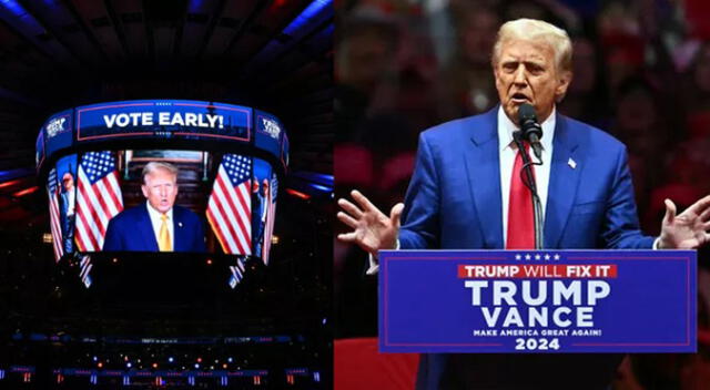Donald Trump reunió casi 20.000 personas en el Madison Square Garden de Nueva York