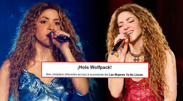 Las personas desconocen que pueden acceder a un código fan en el concierto de Shakira.