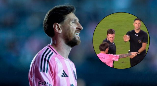 Lionel Messi se molestó contra arbitro en partido de la MLS