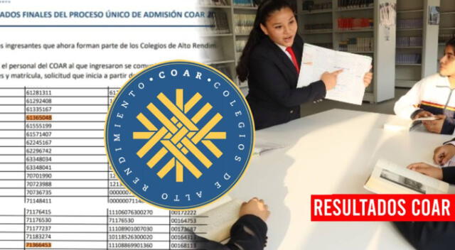 Resultados COAR: revisa los detalles sobre la evaluación