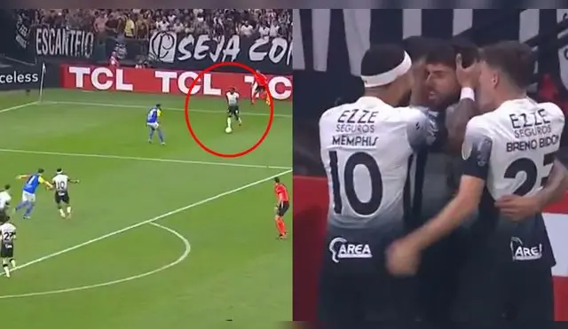 André Carrillo se lució con gran jugada en el Corinthians vs. Universidad Central.