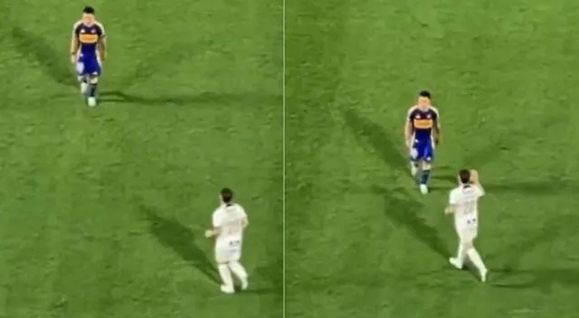 Pablo Lavandeira y una llamativa escena en el Boca Juniors vs. Alianza Lima. Pablo Lavandeira y una llamativa escena en el Boca Juniors vs. Alianza Lima.