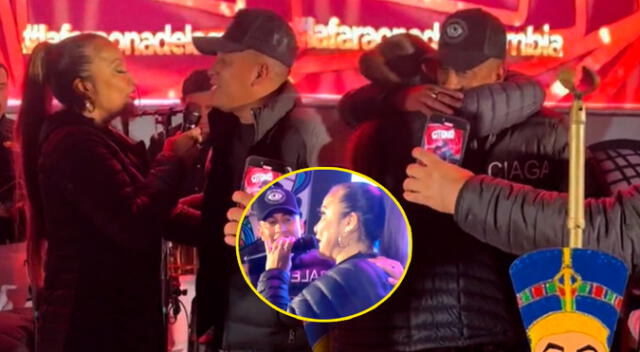 Se viraliza video que muestra acercamiento entre Marisol y Christian Cueva en concierto.