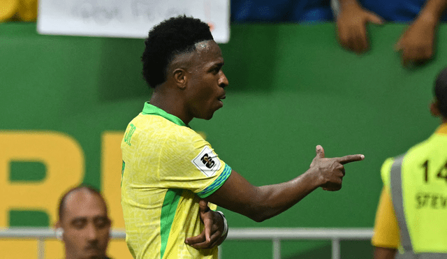 Brasil venció a Colombia con tanto sobre la hora de Vinícius Júnior.