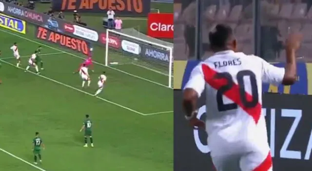 Edison Flores aumentó el marcador con un golazo a Bolivia.