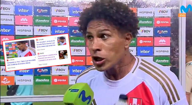 Paolo Guerrero fue noticia en Chile tras criticar a la terna arbitral chilena tras el Perú vs. Venezuela.