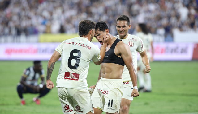 Celebración del gol de José Rivera en el empate agónico