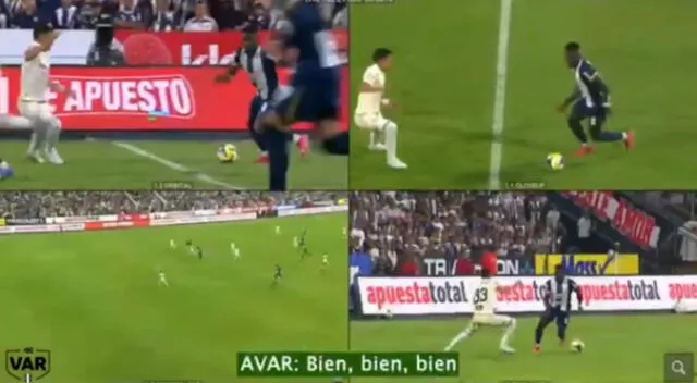 Los audios del VAR en el gol anulado a Alianza Lima.