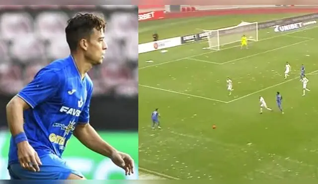 Cristian Benavente se luce en Liga de Rumania con pase gol.