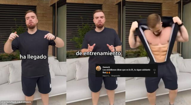 Ibai Llanos quiso lucir su renovada figura y es víctima de todo tipo de burlas por, presuntamente, usar Inteligencia Artificial.