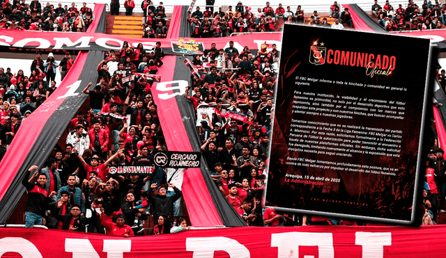 FBC Melgar dio a conocer que no será transmitido su próximo encuentro de liga.