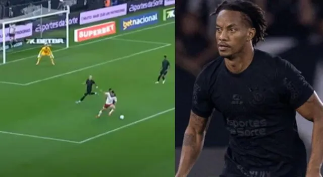Kevin Serna enfrentó a André Carrillo en el Brasileirao.