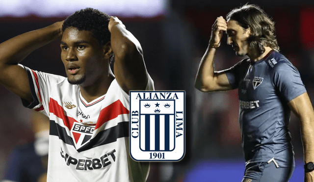 Pieza clave de Sao Paulo no podrá jugar ante Alianza Lima en Matute por sufrir grave lesión.