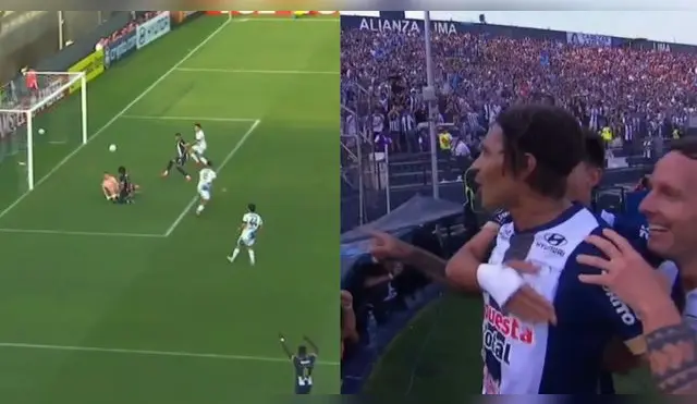 Paolo Guerrero apareció en el área de Talleres para anotar el 1-0.