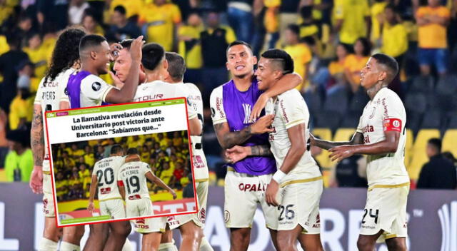 Diario Olé se refirió a las declaraciones de un futbolista de Universitario tras triunfo ante Barcelona SC
