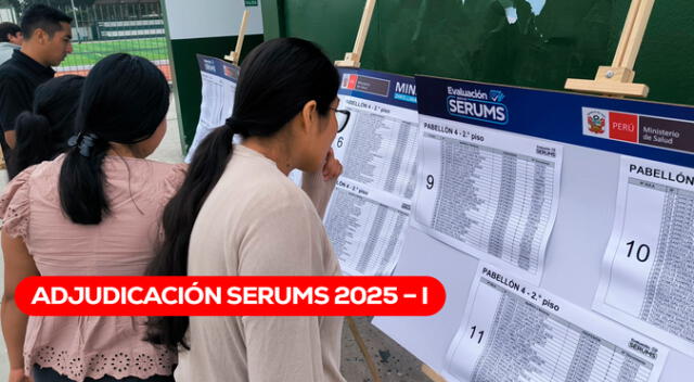El proceso de adjudicación de plazas remuneradas para el SERUMS 2025-I ya empezó.
