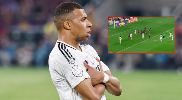 Kylian Mbappé anotó el 1-1 ante el Barcelona
