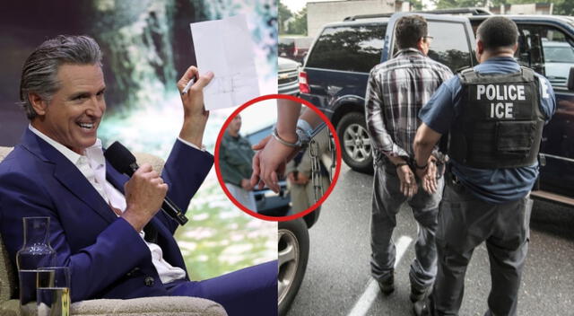 Gobernador de California se aleja de la política de estado santuario y colaborará con ICE en este caso migratorio.