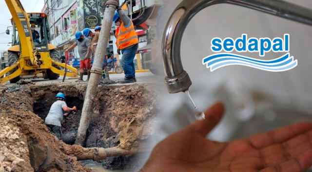 Sedapal atiende una emergencia imprevista y se interrumpirá el servicio de agua en VMT.